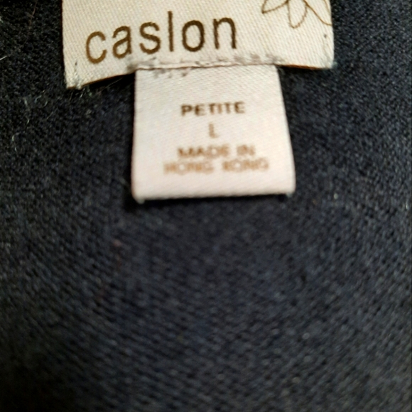 Caslon Black Sweater Tunic, Petite Large - Picture 3 of 6